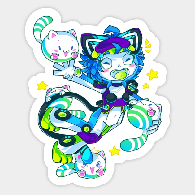 Sound Voltex - Tama & Tamacats Sticker by Wadaiko